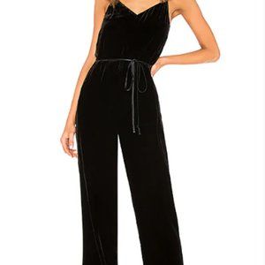 NWT rag & bone Jamie Black Velvet Jumpsuit